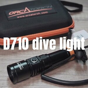 OrcaTorch Best Seller D710 Scuba Diving Light