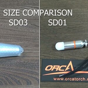 OrcaTorch SD03 Dive Beacon Review VS SD01 Mini Glow Tank