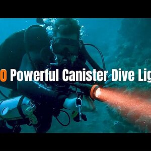 OrcaTorch D630 Top Canister Dive Light for Technical Diving