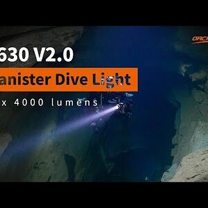 Discover the Power of the OrcaTorch D630 V2.0: The Ultimate Canister Dive Light!