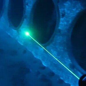 OrcaTorch D570-GL Scuba Diving Torch Green Laser and White Beam