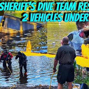 Sheriff's Dive Team Responds! 2 Vehicles Underwater, anyone inside or linked to a Missing Person?