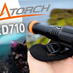 OrcaTorch ZD710 Zoomable Dive Light Test/Review!