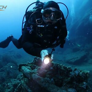 OrcaTorch Classic Backup Dive Light - D580
