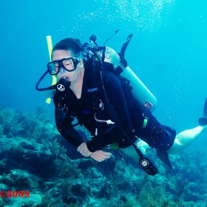 Megan on Shark Ledge