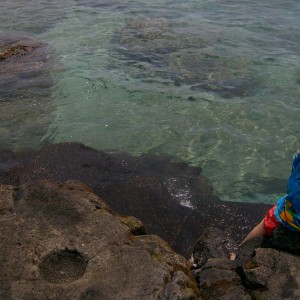 Pu uhonua a Honaunau, one of entry/exitsteps