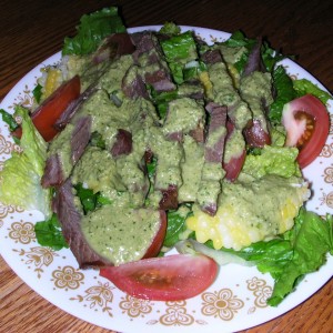 Salad with source