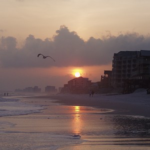 Crystal beach sunset - post Katrina