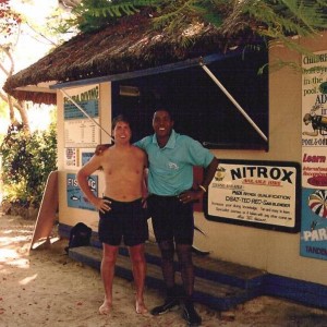 Fiji - Me and Juni at Malolo Island Dive Center