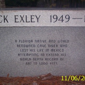 Shek Exley Memorial - Manatee Springs