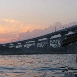 Bluewater Bridge over St. Clair River, Sarnia Ontario