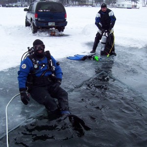 1st Ice Dives - Winnepesauke