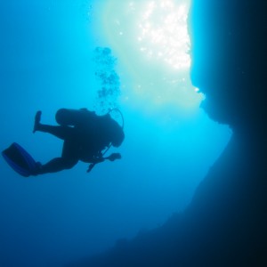 Climbing out of the Lost Blue Hole, Nassau