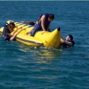 Banana boat crash! hehe. Boracay Jan `04