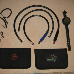 Hoses, gauge covers, computer