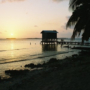 Sunset over Dive Dock