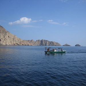 Local Boat in the Fjords of Arabia