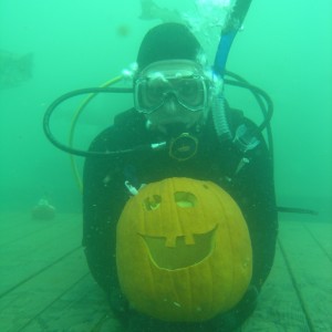 Steve_Dives with his pumpkin