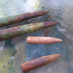 50 cal bullets recovered from a wreck