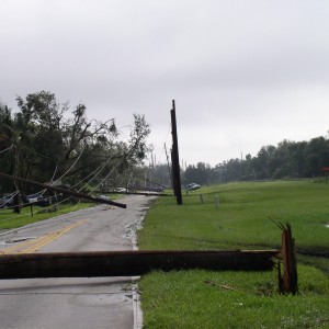Power out/ poles down
