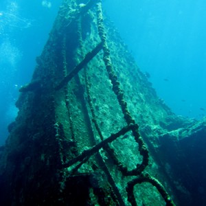 2007-04-05_-_dive_7_-_Tiran_Straits_-_Kormoran_wreck_-_Kormoran_bow