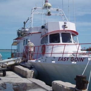 at anchor in Bimini