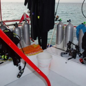 view of dive stations (for 4 divers)