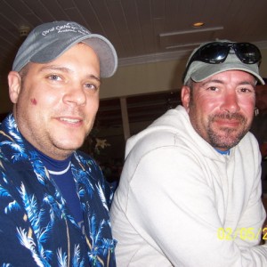 My buddy George and Paul the dive instructor