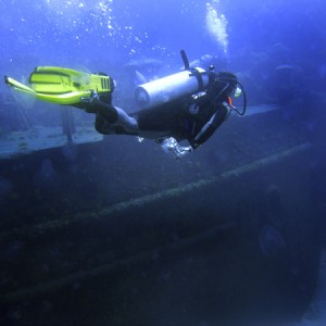 Tony Pullen diving The Hermes