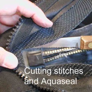DIY drysuit zipper replacement