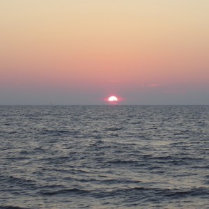 Sunset over gulf