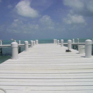 Pier at Half Moon Caye