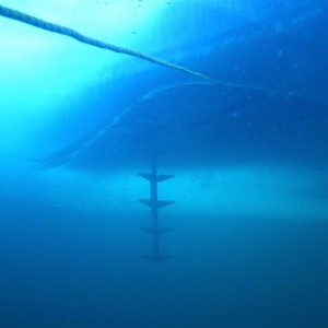 Under the ice near the Opening