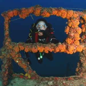 Me On The Wreck Of The Duane (Picture By John Cogan)
