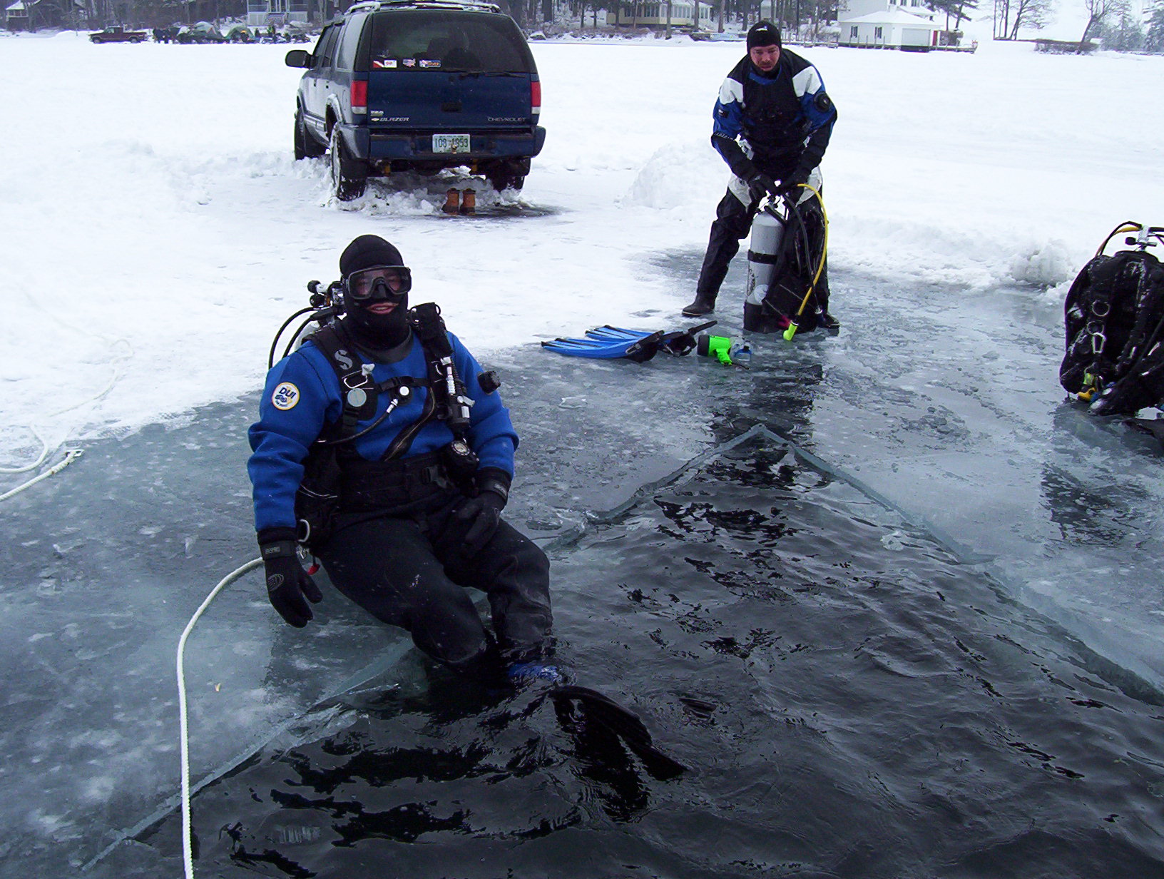 1st Ice Dives - Winnepesauke