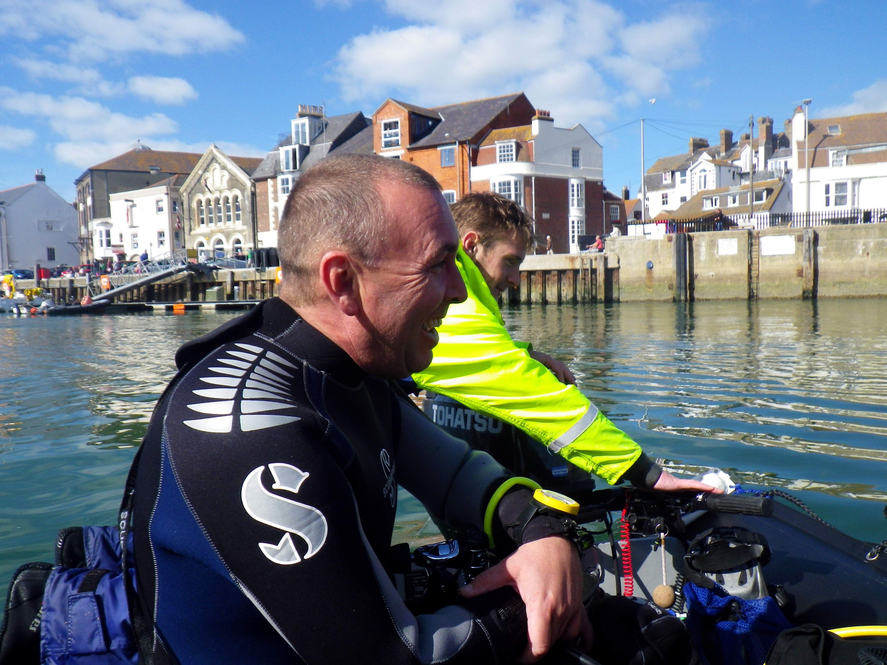 1st Sea dive in the U.K (Weymouth)