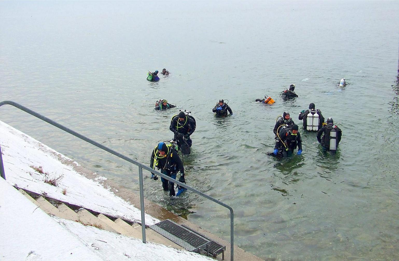 3-King-Dive in Überlingen Lake of Constanz ( Bodensee )