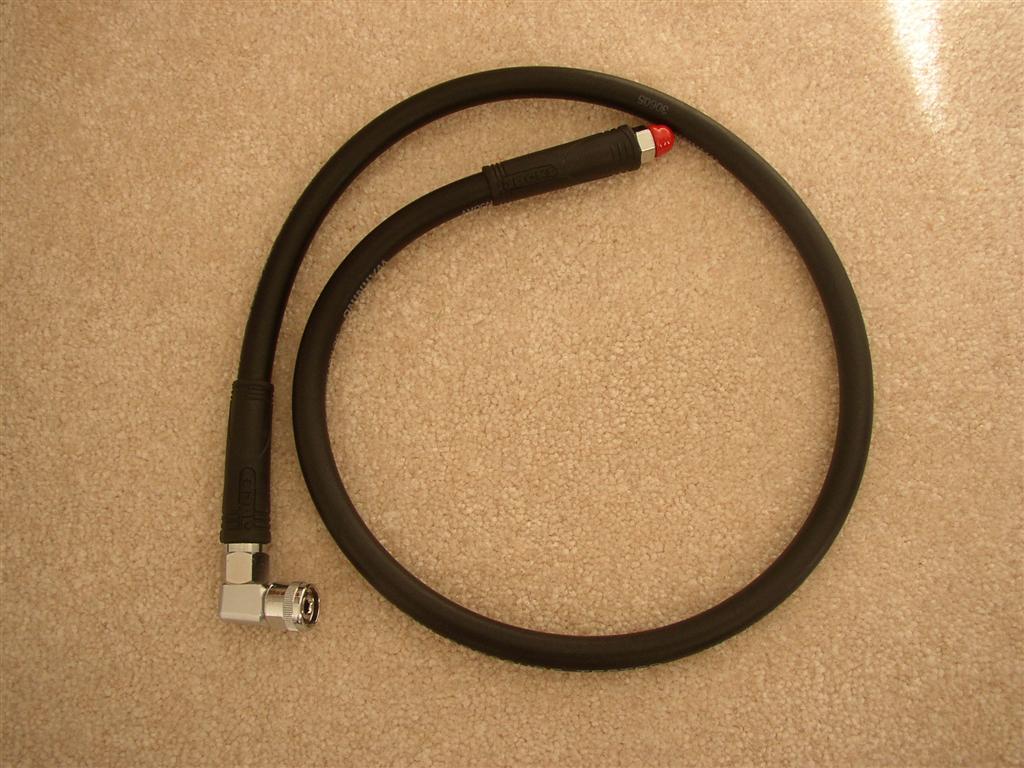 40" Regulator hose with Zeagle 90 Degree swivel elbow