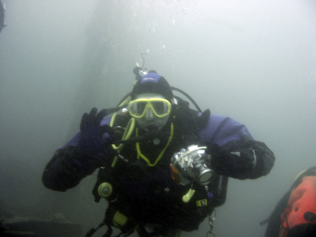 A diver on the James Eagan Layne