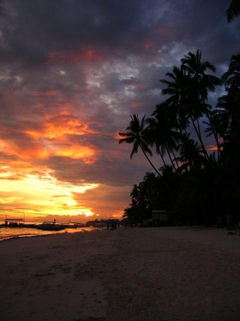 Alona beach sunset