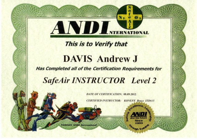 ANDI Safe Air L2 Instructor