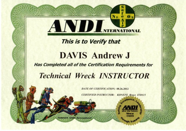 ANDI Technical Wreck Instructor
