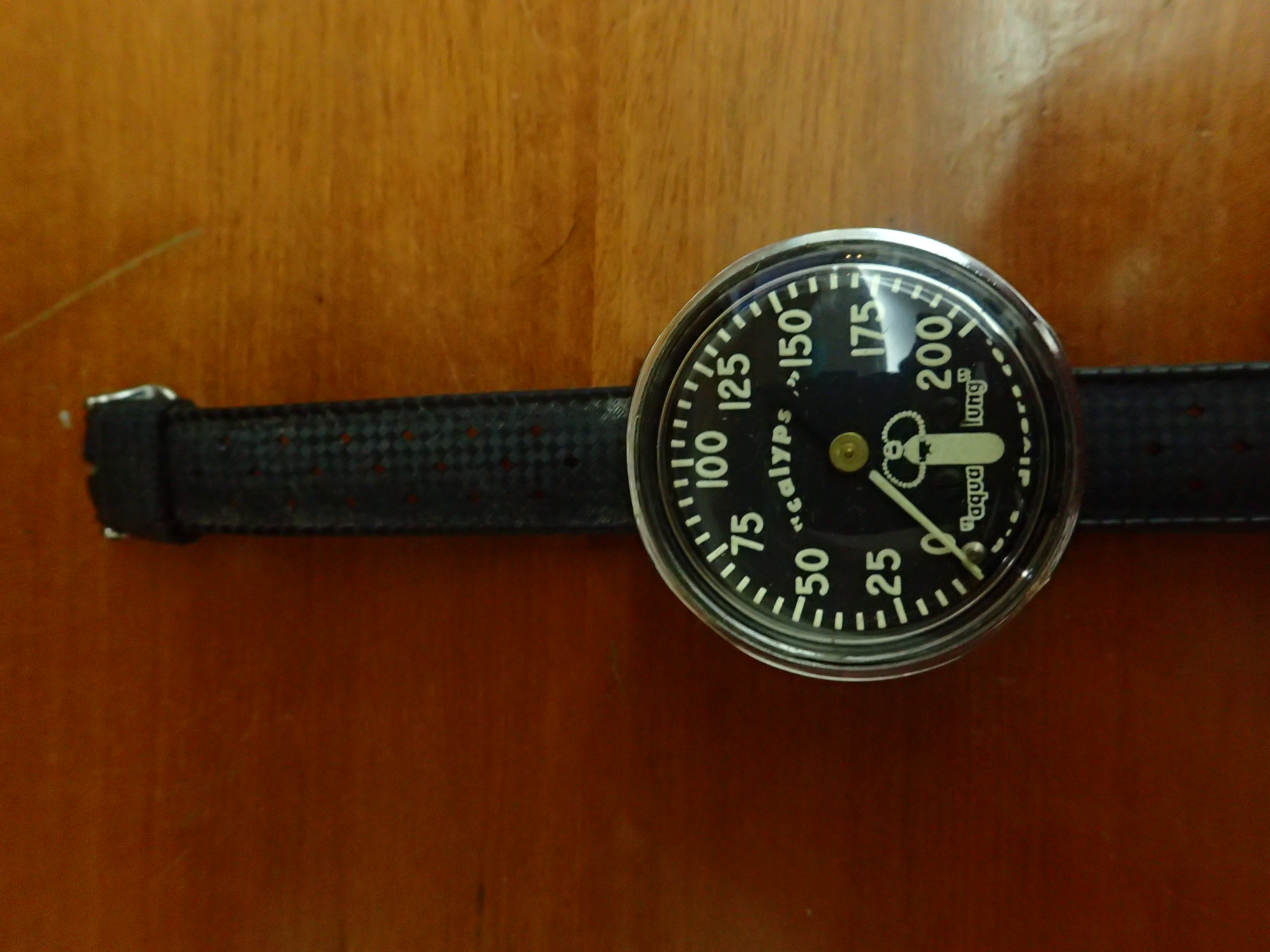 "Aqua Lung" "Calypso" Depth Gauge