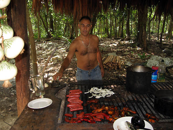 BBQ at Cenote Caracol