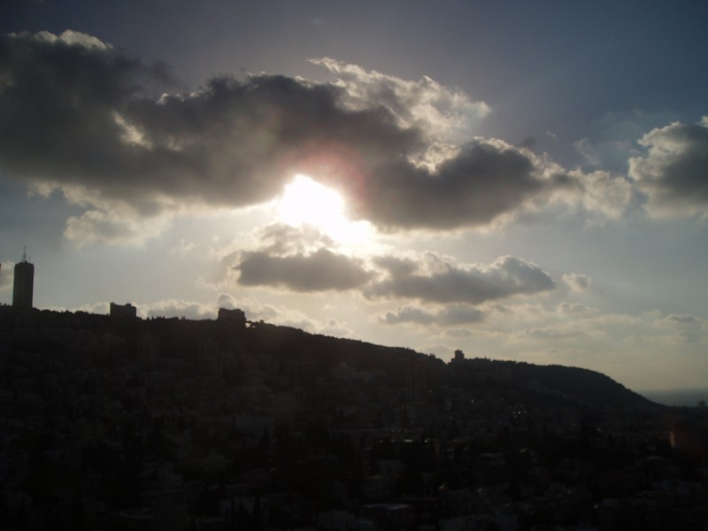 Blue above the hilltop