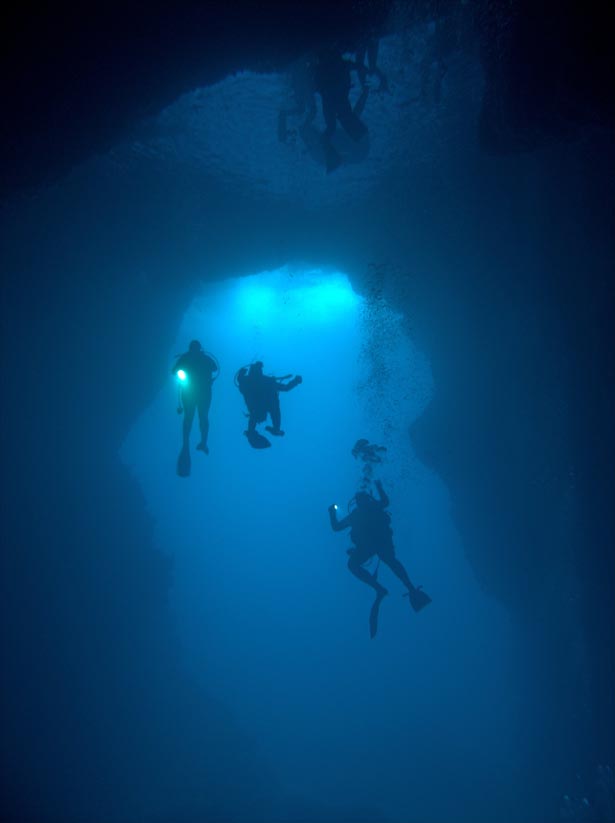 blue cave