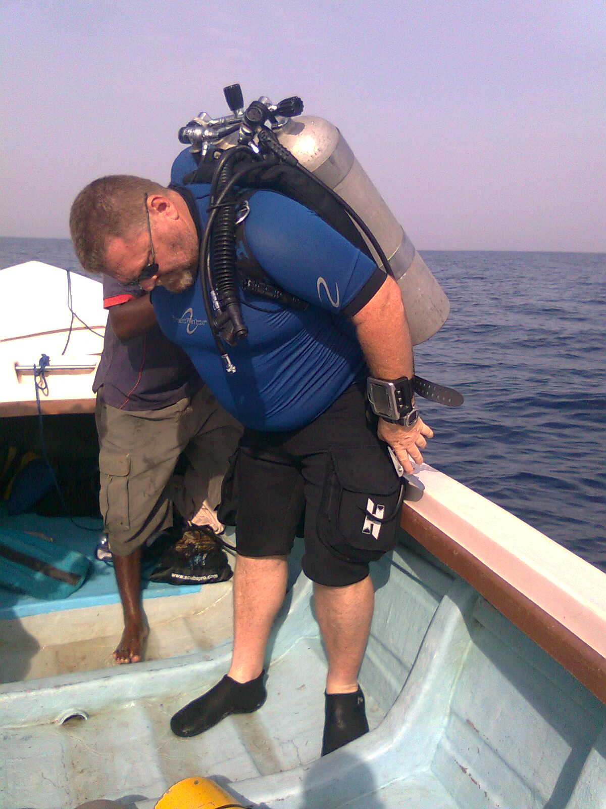 Boat point at the sri lanka diving tours. Deep Sea resort