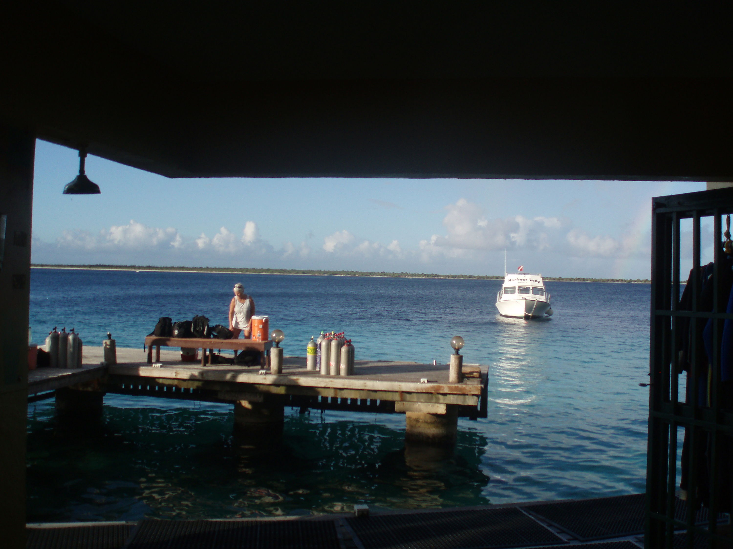 Buddy Dive Boat dock from gear room