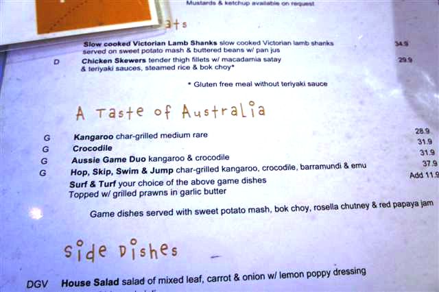 Cairns on the menu