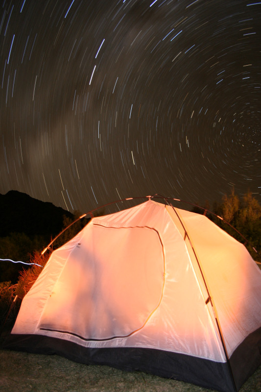 Camping Star Trails